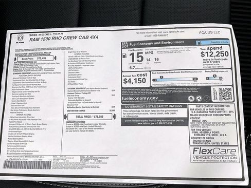 New 2026 RAM 1500 RHO image 14