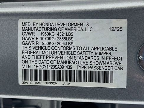 New 2025 Honda Accord LX image 23