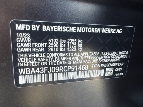 Used 2024 BMW 530i w/ M Sport Package RWD image 16