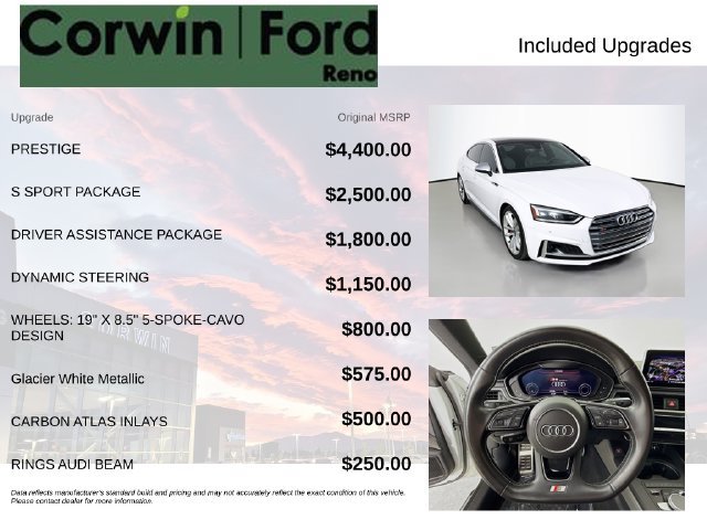Used 2018 Audi S5 Prestige w/ S Sport Package AWD/4WD image 3