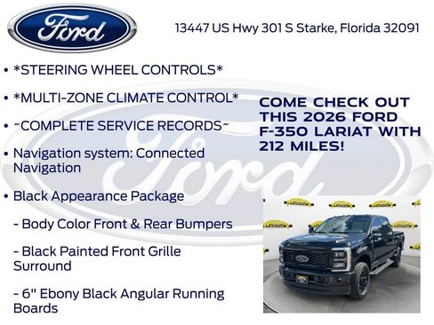 Used 2026 Ford F350 Lariat w/ Black Appearance Package image 15