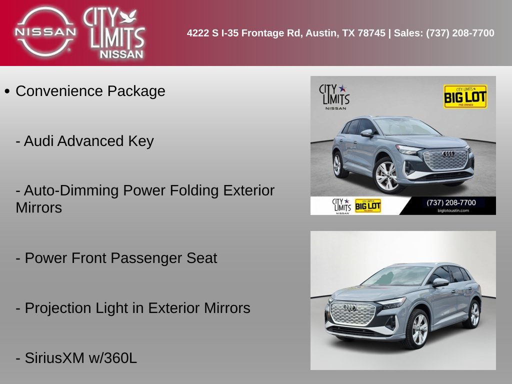 Used 2023 Audi Q4 e-tron Premium Plus AWD/4WD image 12