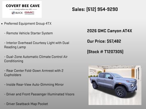 New 2026 GMC Canyon AT4X AWD/4WD image 14