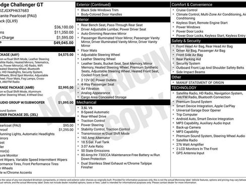 Used 2023 Dodge Challenger GT w/ Plus Package RWD image 4