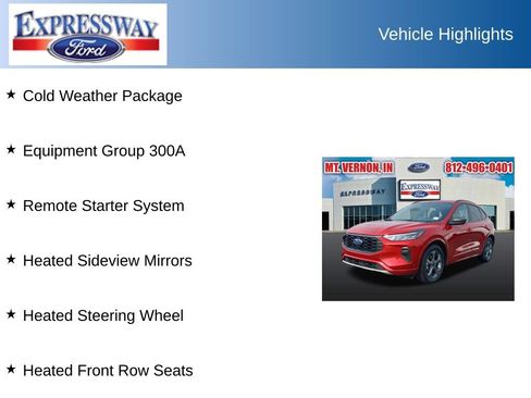 Used 2024 Ford Escape ST-Line w/ Cold Weather Package FWD image 2