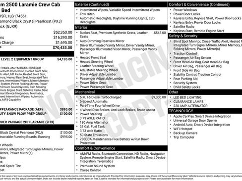 Used 2020 RAM 2500 Laramie image 2