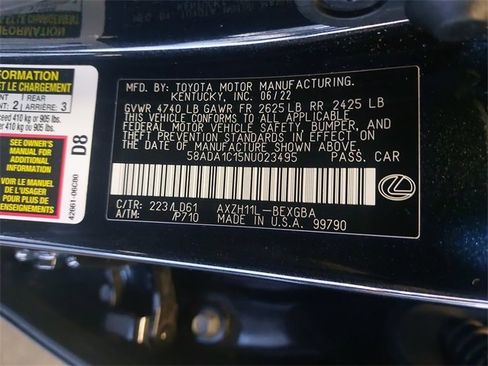 Used 2022 Lexus ES 300h w/ Premium Package image 34