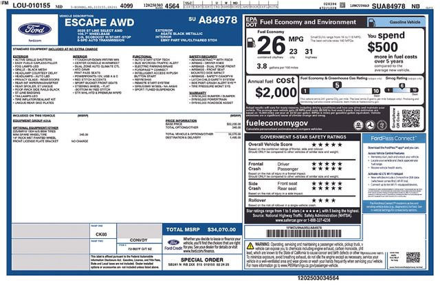 Used 2025 Ford Escape ST-Line Select AWD/4WD image 12