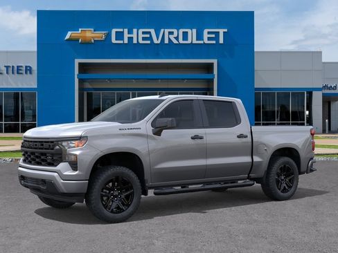 New 2026 Chevrolet Silverado 1500 Custom w/ Turbomax Blackout Package RWD image 2