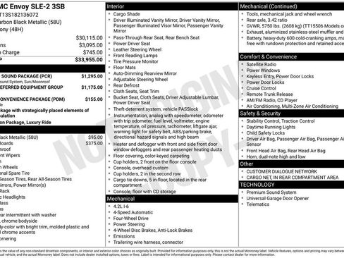 Used 2008 GMC Envoy SLE w/ Sun And Sound Package AWD/4WD image 9
