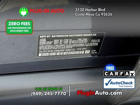Used 2021 BMW X5 sDrive40i w/ Convenience Package RWD image 9