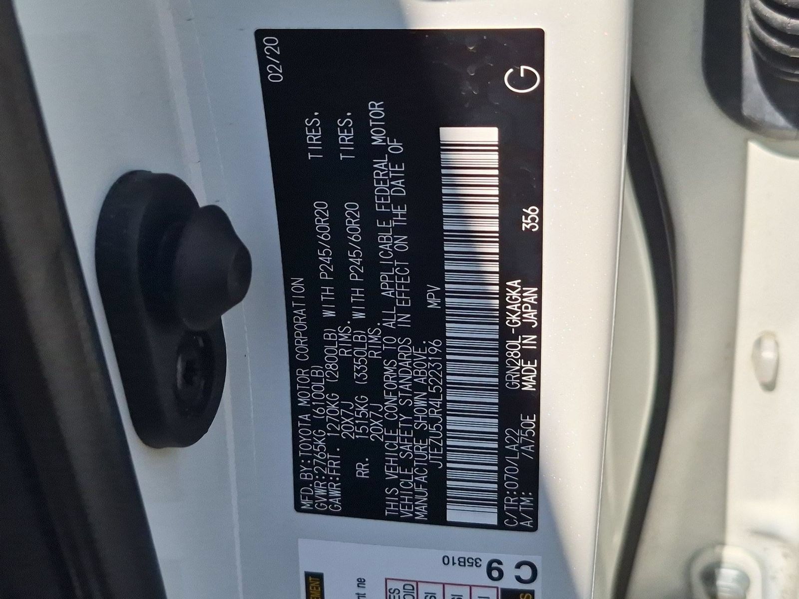Used 2020 Toyota 4Runner Limited RWD image 36