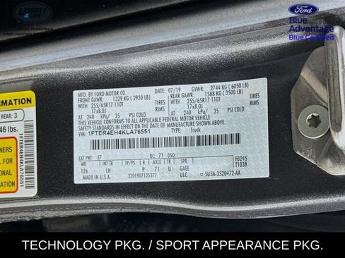 Certified 2019 Ford Ranger XLT w/ Equipment Group 301A Mid image 30