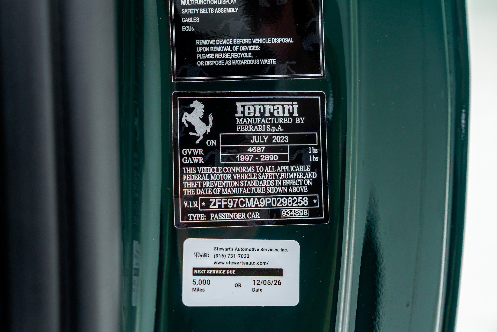 Used 2023 Ferrari 812 GTS RWD image 59