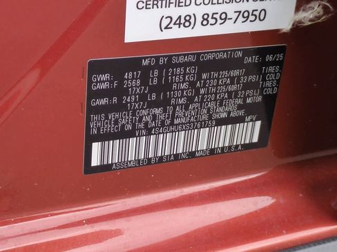 Used 2025 Subaru Crosstrek 2.5i Wilderness w/ Crosstrek Mirror Package image 35