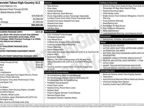 Certified 2024 Chevrolet Tahoe High Country w/ Max Trailering Package image 33
