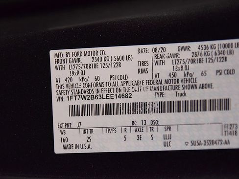 Used 2020 Ford F250 XLT w/ XLT Premium Package AWD/4WD image 18