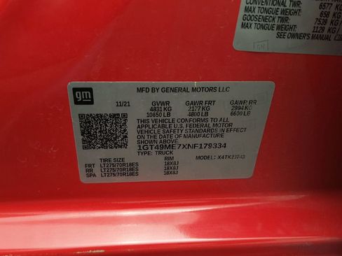 Used 2022 GMC Sierra 2500 SLE w/ SLE Convenience Package AWD/4WD image 17