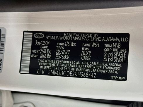 Certified 2024 Hyundai Tucson SEL AWD/4WD image 35