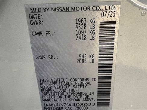 New 2025 Nissan Altima 2.5 SR image 14