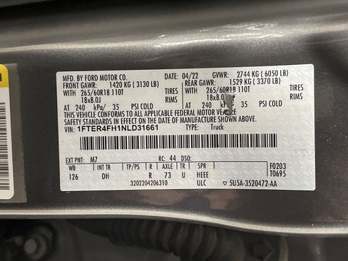 Used 2022 Ford Ranger Lariat w/ Equipment Group 501A High image 28