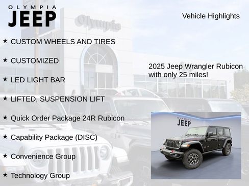 New 2025 Jeep Wrangler Unlimited Rubicon w/ Steel Bumper Group image 7