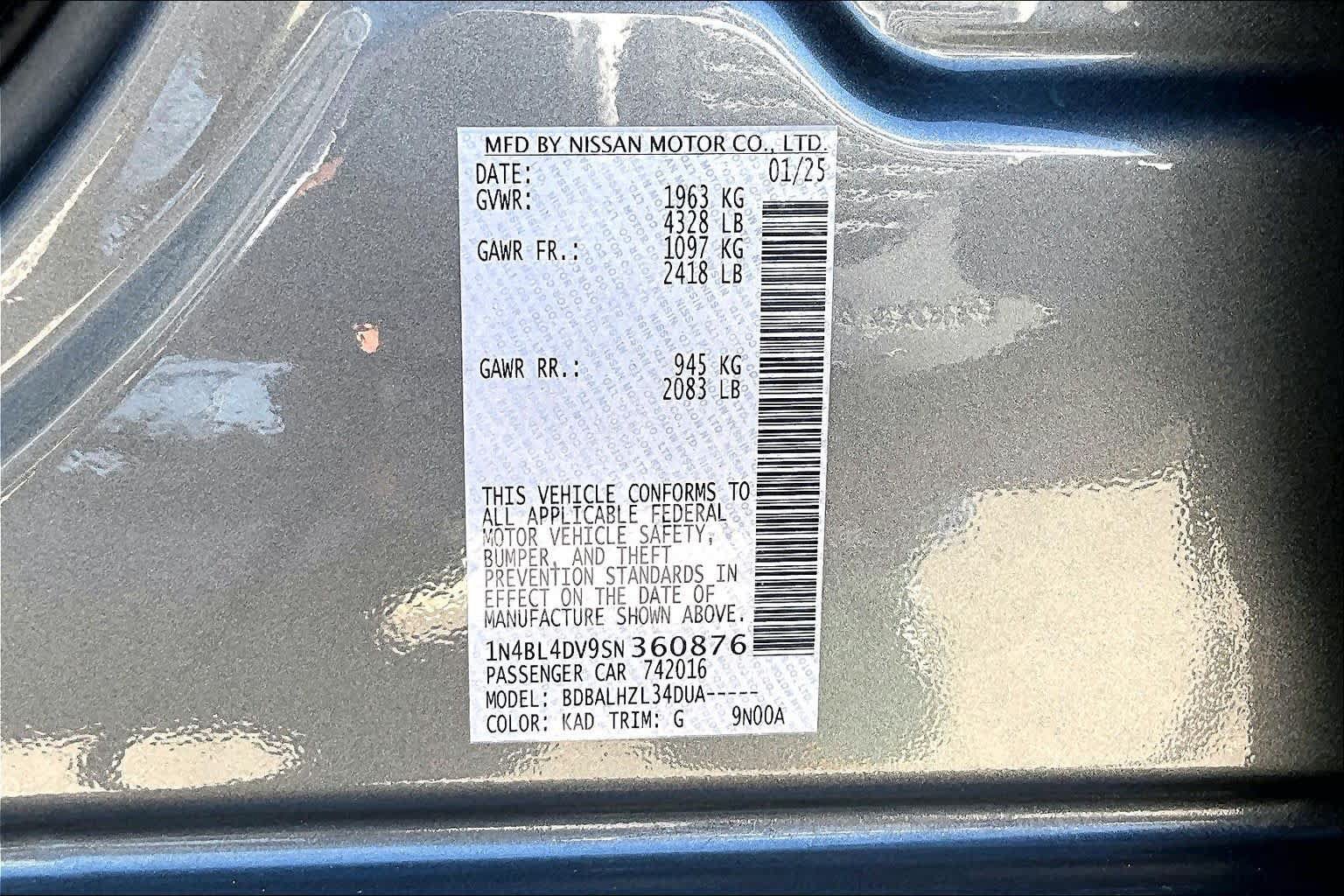 Used 2025 Nissan Altima 2.5 SV FWD image 34