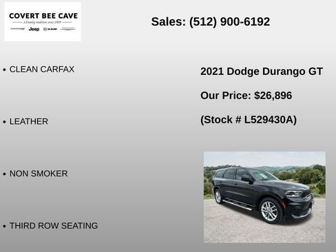 Used 2021 Dodge Durango GT RWD image 6