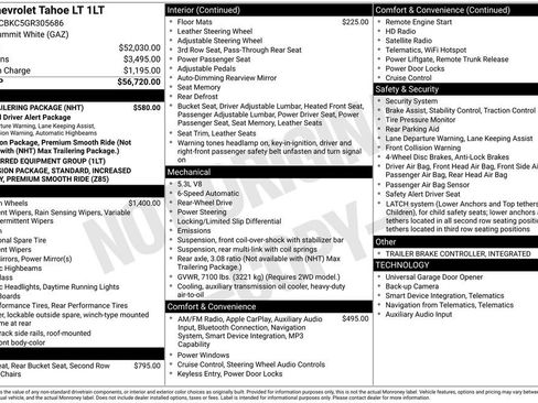 Used 2016 Chevrolet Tahoe LT w/ Max Trailering Package RWD image 4