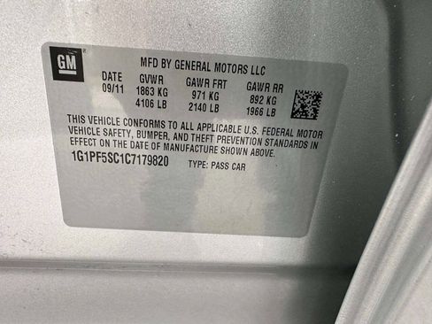 Used 2012 Chevrolet Cruze LT w/ RS Package image 34