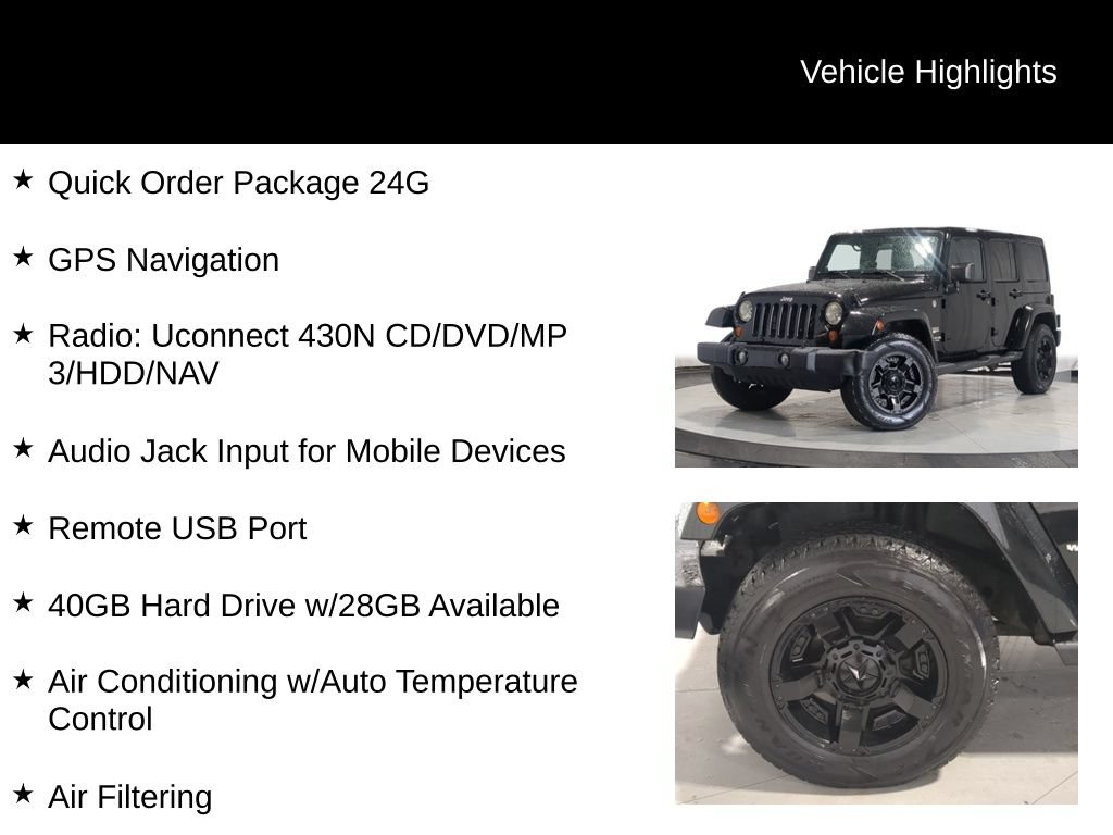 Used 2012 Jeep Wrangler Unlimited Sahara AWD/4WD image 7