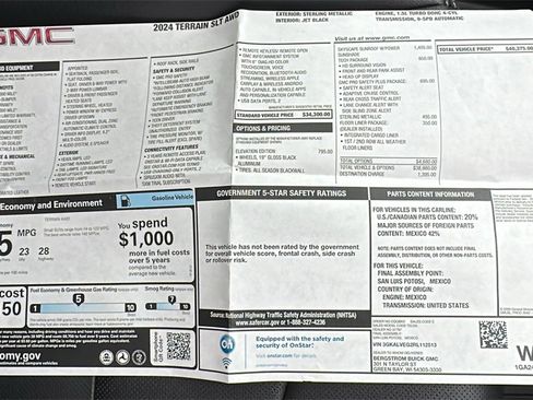 Used 2024 GMC Terrain SLT w/ Tech Package image 35