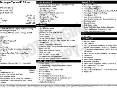 Used 2025 Volkswagen Tiguan SE R-Line AWD/4WD image 17