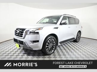 Used 2024 Nissan Armada Platinum w/ Captain's Chairs Package AWD/4WD video 1