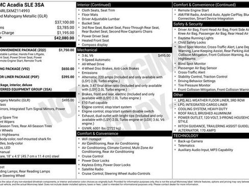 Used 2021 GMC Acadia SLE w/ Driver Convenience Package image 2