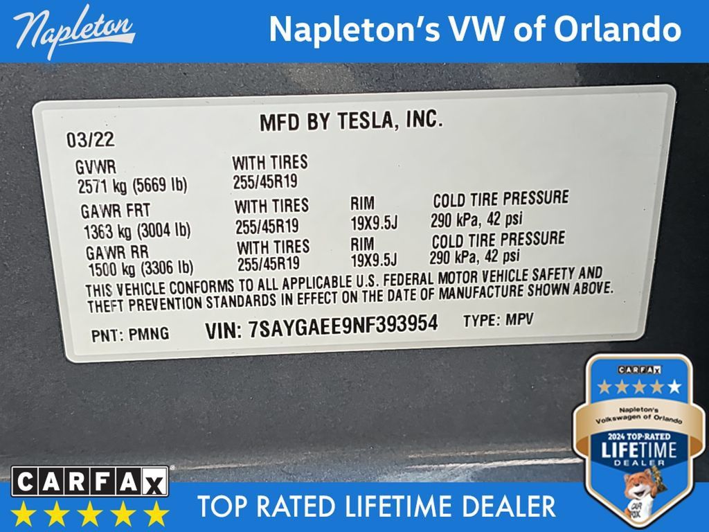 Used 2022 Tesla Model Y Long Range AWD/4WD image 35