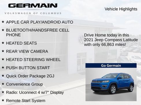 Used 2021 Jeep Compass Latitude w/ Convenience Group AWD/4WD image 5