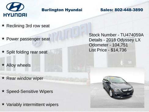 Used 2018 Honda Odyssey LX image 30