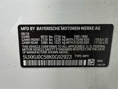 Used 2019 BMW X6 sDrive35i w/ M Sport Package image 39