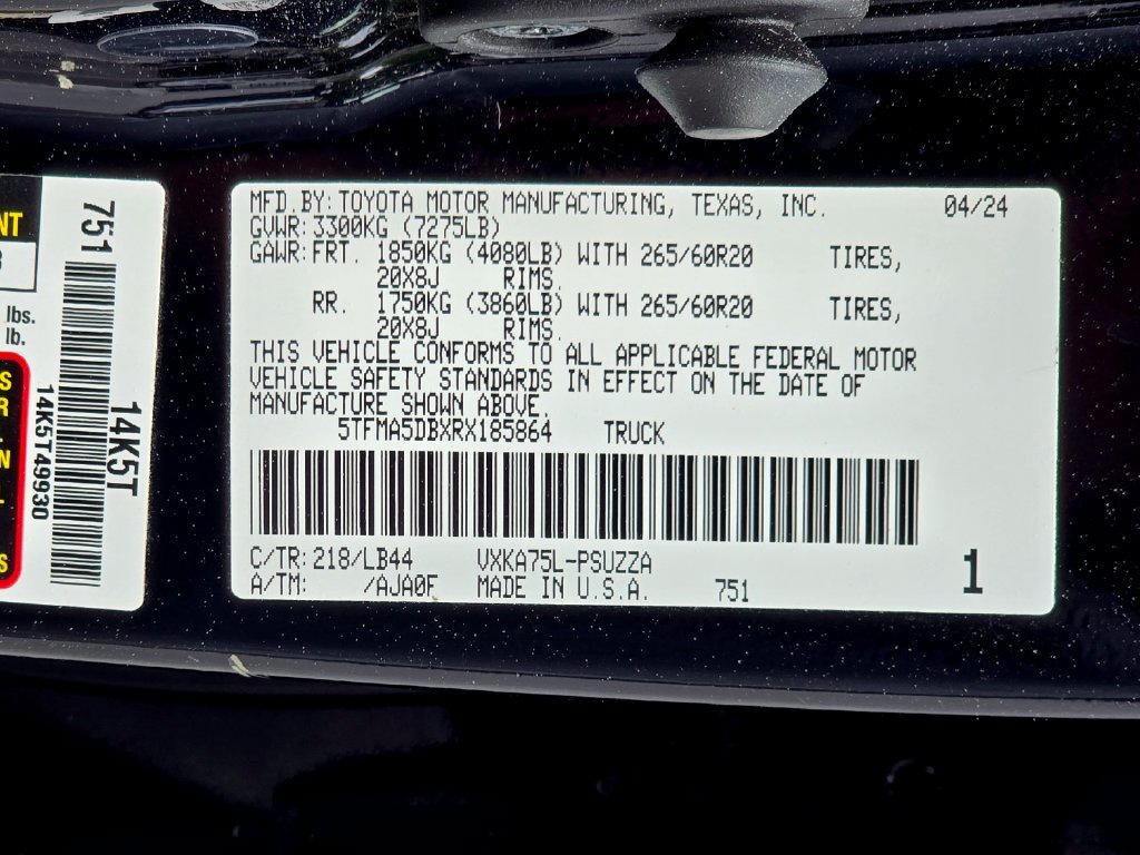 Used 2024 Toyota Tundra 1794 Edition AWD/4WD image 28
