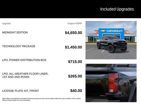 New 2026 Chevrolet Colorado ZR2 w/ Midnight Edition AWD/4WD image 5