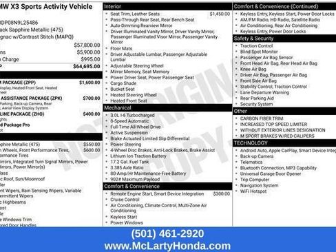 Used 2022 BMW X3 M40i w/ Premium Package AWD/4WD image 8