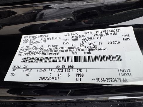 Used 2022 Ford F150 XLT w/ Equipment Group 301A Mid image 10