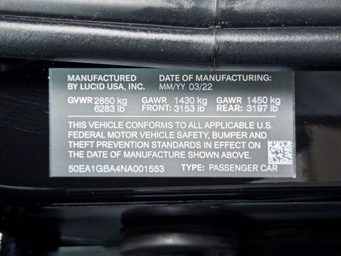 Used 2022 Lucid Air Grand Touring AWD/4WD image 31