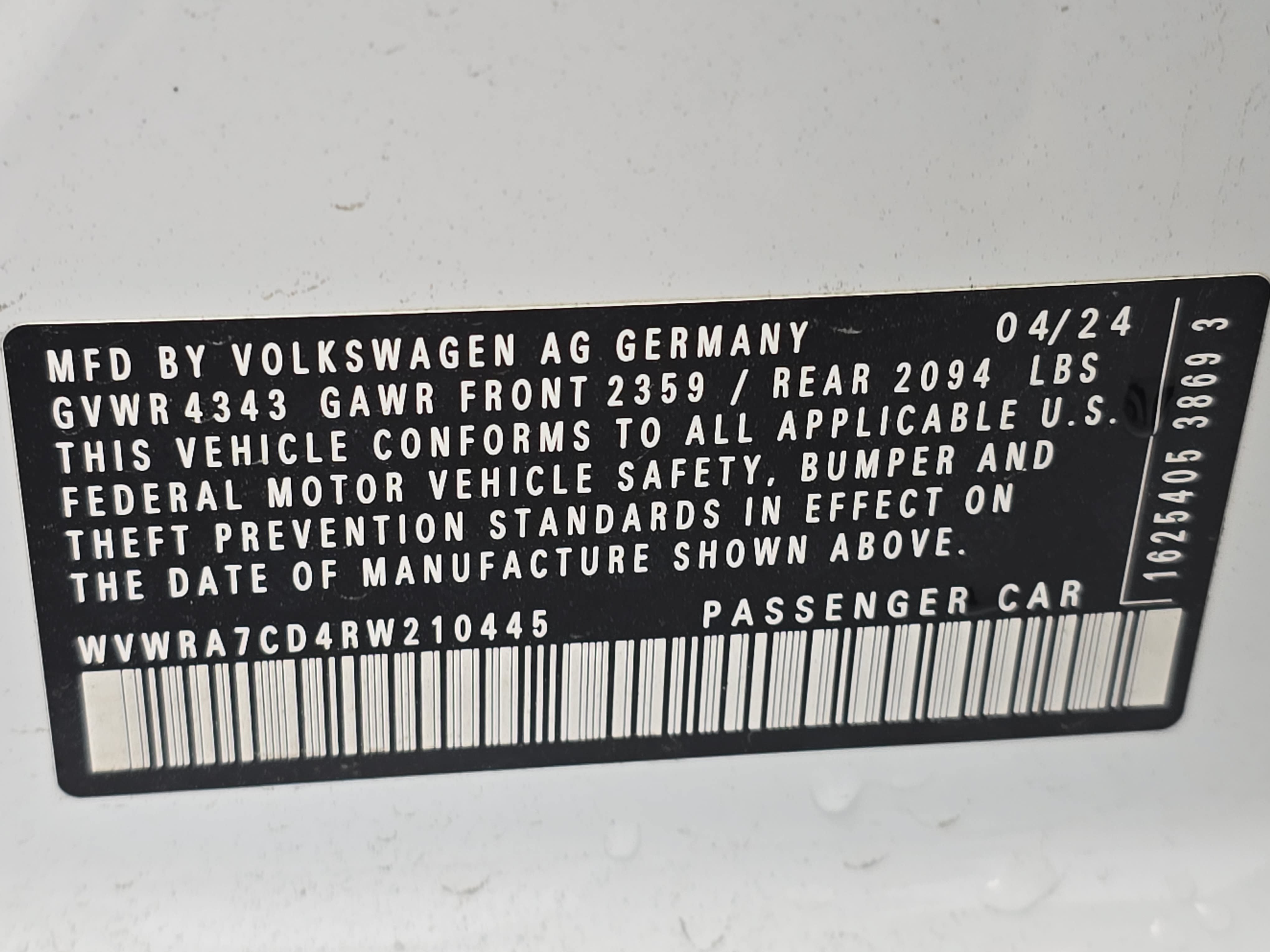 Certified 2024 Volkswagen GTI SE FWD image 35