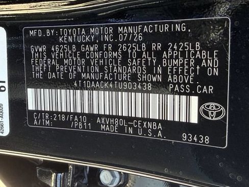 Used 2026 Toyota Camry LE w/ Convenience Package FWD image 25