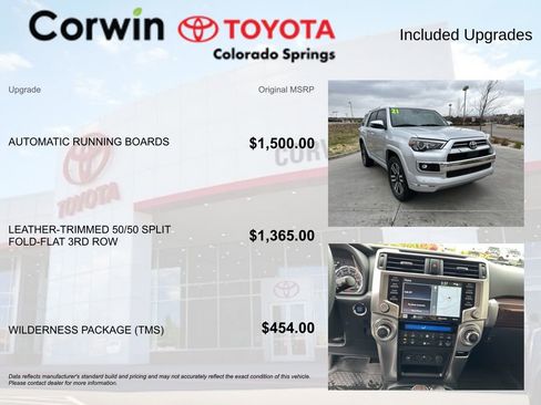 Used 2021 Toyota 4Runner Limited w/ Wilderness Package (TMS) AWD/4WD image 4