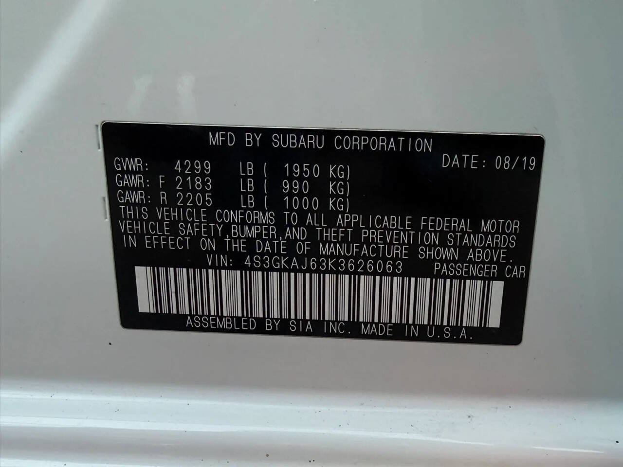 Used 2019 Subaru Impreza 2.0i Sport w/ Popular Package #1 AWD/4WD image 30