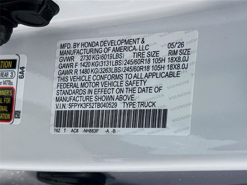 New 2026 Honda Ridgeline RTL image 30