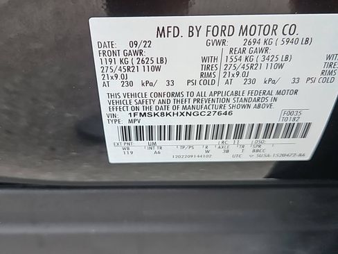 Used 2022 Ford Explorer ST-Line AWD/4WD image 13